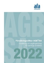 Omslag till försäkringsvillkor AGB samtliga anställda