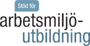 Stöd för arbetsmiljöutbildning - För tryckt material, stående logotyp, EPS-format