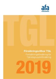 Omslag till försäkringsvillkor TGL fortsättningsförsäkring 2019