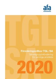 Omslag till försäkringsvillkor TGL/SA 2020
