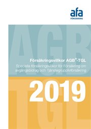Omslag till försäkringsvillkor AGB och TGL 2019