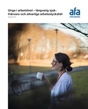 Omslag för Unga i arbetslivet – långvarig sjukfrånvaro och allvarliga arbetsolycksfall 2018