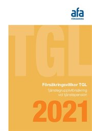 Omslag till försäkringsvillkor TGL vid tjänstepension