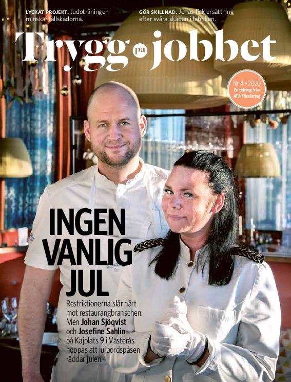 Omslag till Trygg på jobbet nummer 4 2020. 