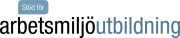 Stöd för arbetsmiljöutbildning logotyp - För digitala medier, liggande logotyp, png-format