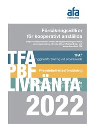 Omslag till försäkringsvillkor för kooperativt anställda