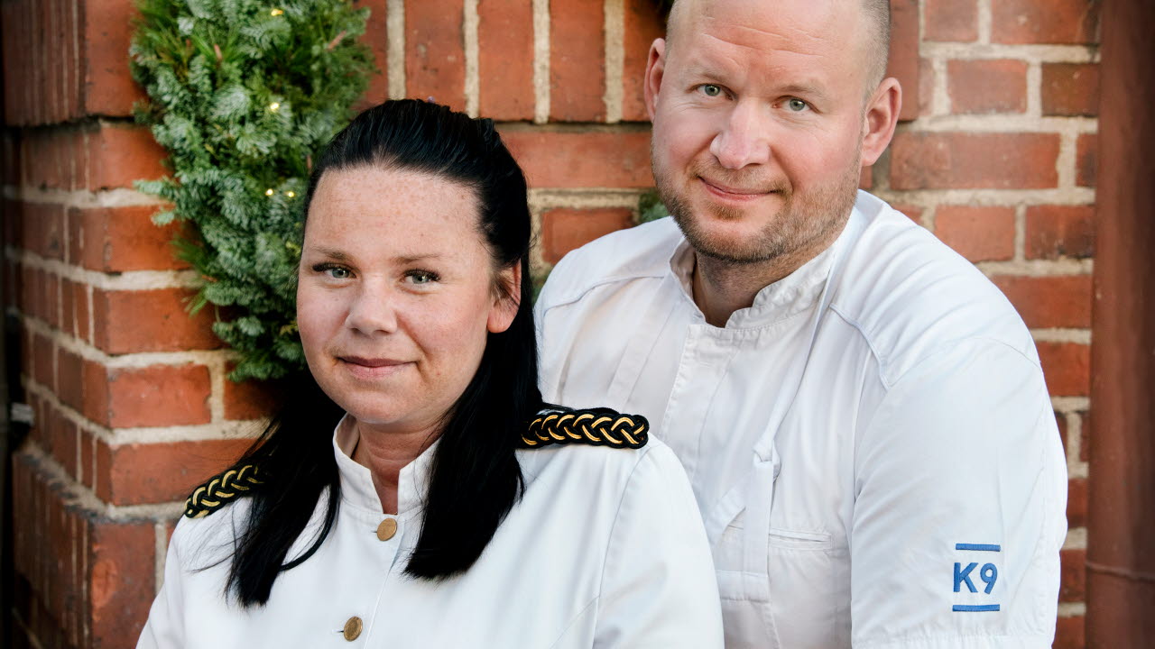 johan sjöqvist på restaurang kajplats 9 i västerås, och restaurangchef josefine sahlin.