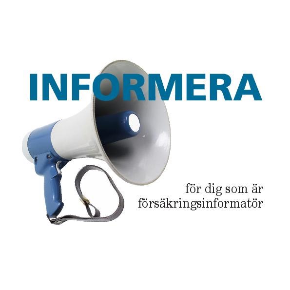Omslag till broschyren Informera för dig som är försäkringsinformatör.