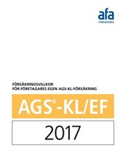 Omslag för Försäkringsvillkor AGS/EF företagare 2017