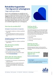 Rehabiliteringsstöd - information för arbetsgivare