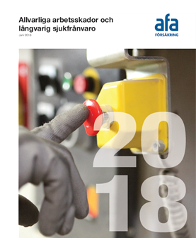 Omslag för Allvarliga arbetsskador och långvarig sjukfrånvaro 2018