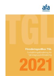Omslag för Försäkringsvillkor TGL - Fortsättningsförsäkring för Tjänstegrupplivförsäkring