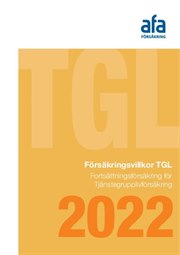 Omslag för Försäkringsvillkor TGL - Fortsättningsförsäkring för Tjänstegrupplivförsäkring