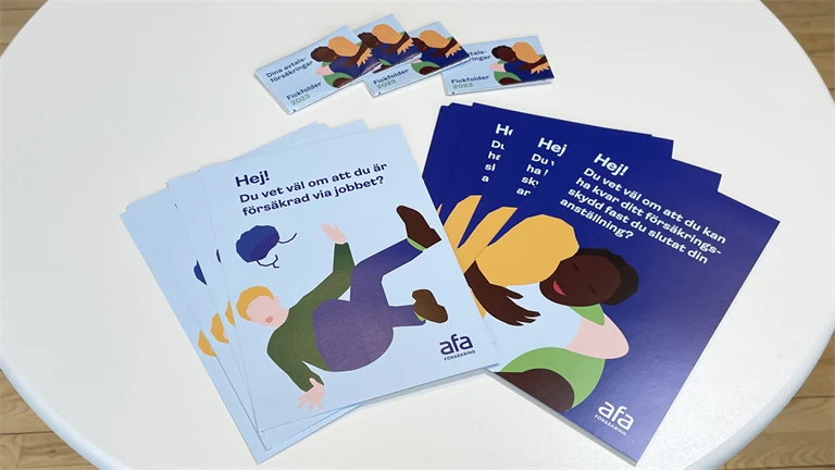 Informationsblad och informationskort för KR-uppdraget.