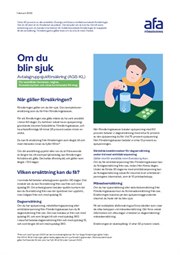 Omslag till broschyr Om du blir sjuk