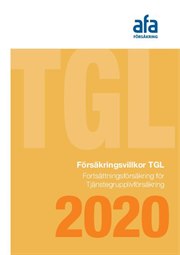 Omslag till försäkringsvillkor TGL fortsättningsförsäkring 2020