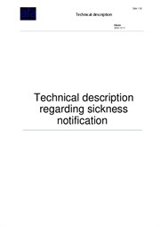 Front page to instruction regarding sickness notification.