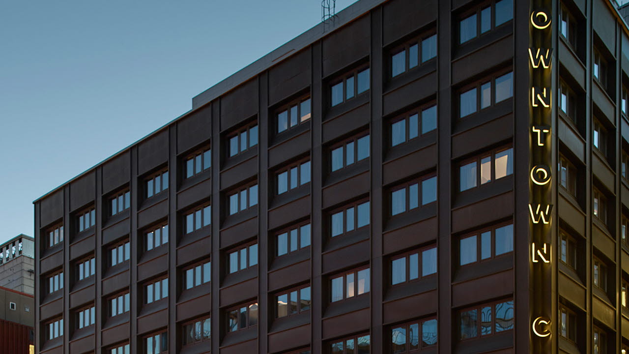 Fasaden till Scandic Downtown Camper i Stockholm