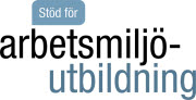 Stöd för arbetsmiljöutbildning - För digitala medier, stående logotyp, png-format