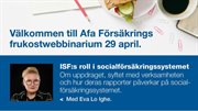 Startbild till det webbsända seminariet om ISF:s roll i socialförsäkringssystemet.